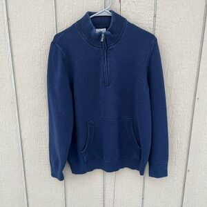 LL Bean Cotton/Cashmere Sweater Quarter Zip Men’s Medium
